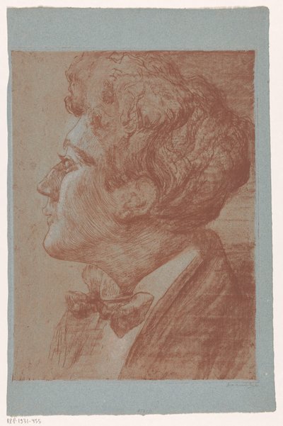 見知らぬ男の肖像 作： Frederika Henriëtte Broeksmit (signed by artist)