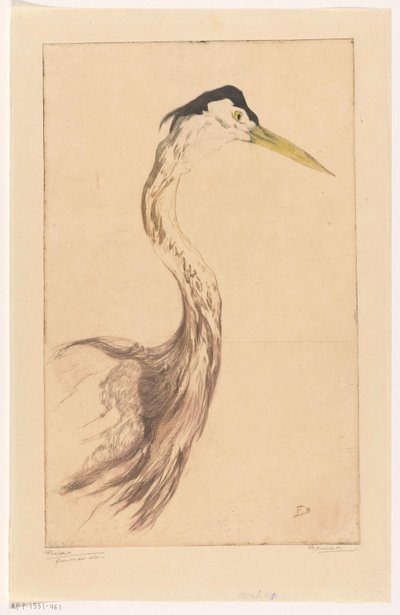 ヘロン 作： Frederika Henriëtte Broeksmit (signed by artist)