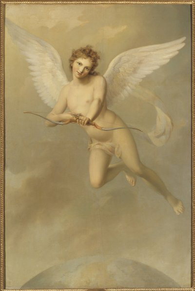ウェスティン、フレドリック（1782-1862）の「キューピッド」。油彩・キャンバス 作： Fredric Westin
