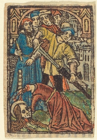 聖カタリナの斬首(?) 作： French 15th Century