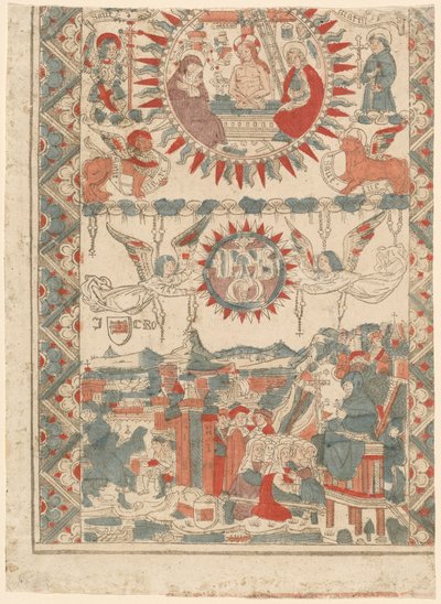 リヨンに到着し説教する聖ボナヴェントゥラ 作： French 15th Century