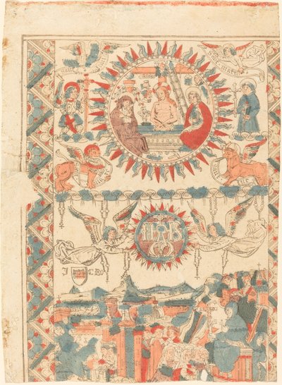 リヨンに到着し説教する聖ボナヴェントゥラ 作： French 15th Century