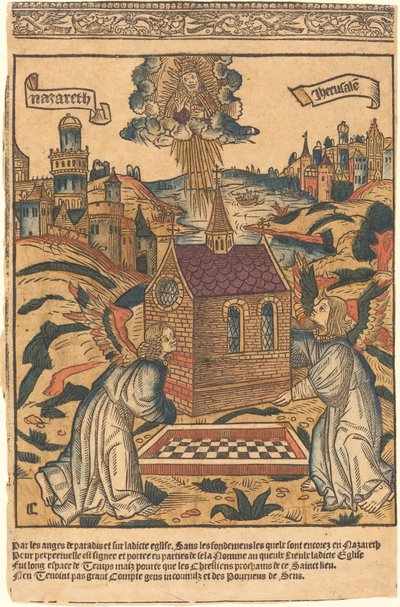 ロレートの聖なる家の輸送 作： French 15th Century