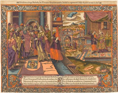 ホロフェルネスの陣営に行くジュディス 作： French 16th Century