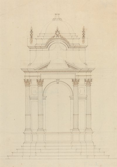 バルダキンのデザイン 作： French 18th Century
