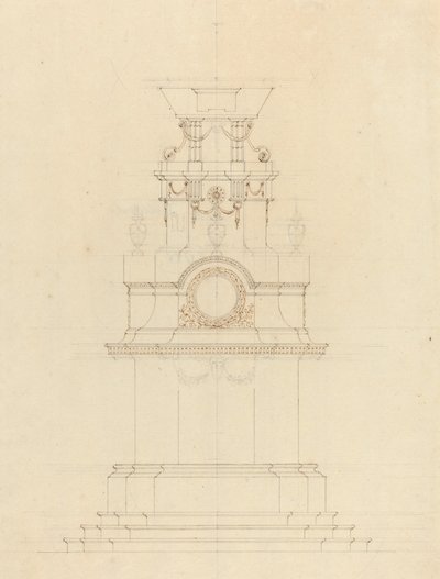 カタファルクのデザイン 作： French 18th Century