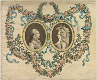ルイ16世とマリー・アントワネット 作： French 18th Century