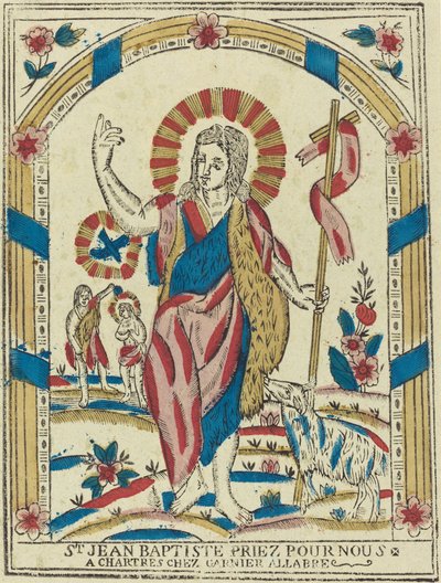私たちのために祈る洗礼者聖ヨハネ 作： French 19th Century