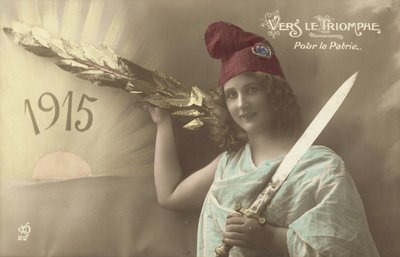 1915年、祖国のためのヴェル・ル・トリオンフ 作： French Photographer