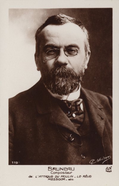 アルフレッド・ブルノー、フランスの作曲家（1857-1934） 作： French Photographer