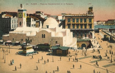 アルジェ、アルジェリア、Place Du Gouvernement、モスク 作： French Photographer