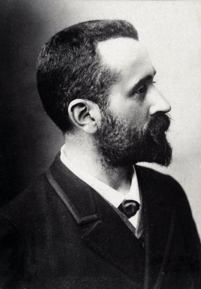 アルフォンス・ベルティヨン（1853-1914）、フランスの学者、人体計測法の考案者。 作： French Photographer