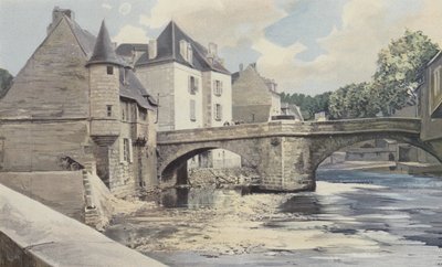 Aubusson、ポンデラテラーデ、クルーズ、ダウンストリームビュー 作： French Photographer