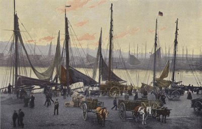 ブーローニュシュルメール、ニシン釣りの準備 作： French Photographer