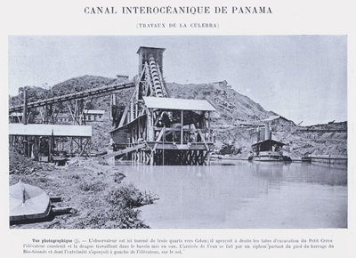 パナマ大洋間運河、ラ・クレブラの作品（モノクロ写真 作： French Photographer