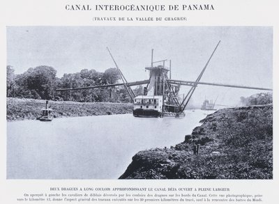 パナマ大洋間運河、チャグレス・バレー・ワークス(モノクロ写真) 作： French Photographer