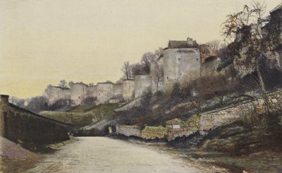 クーシールシャトー、古代の城壁 作： French Photographer