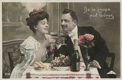 シャンパンを飲むカップル 作： French Photographer
