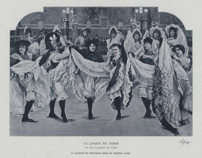 ジャルダン・ド・パリのダンサーたち（モノクロ写真 作： French Photographer
