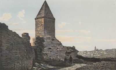 フレジュス、ローマの城壁（ランタン、アウグストゥスとして知られています）と一般的なビュー 作： French Photographer