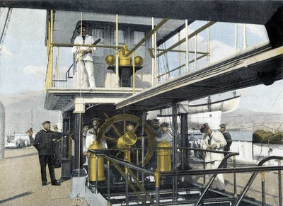 19世紀後半のフランス海軍：ナビゲーションバーの演習 - Bibl.des Arts Deco. 作： French Photographer