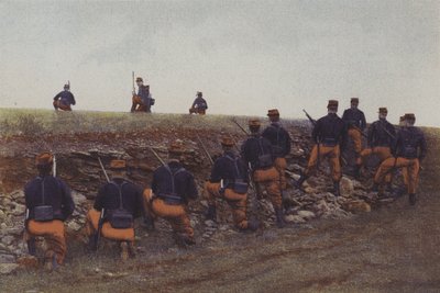 作戦行動中のフランス歩兵（カラー写真 作： French Photographer