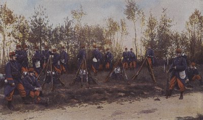 作戦行動中のフランス歩兵（カラー写真 作： French Photographer
