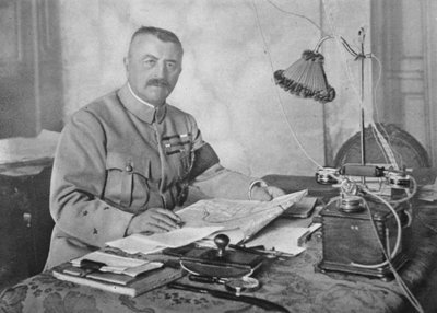 フランチェスデスペリー将軍、バルカン半島連合軍の総司令官、1914年〜19年 作： French Photographer
