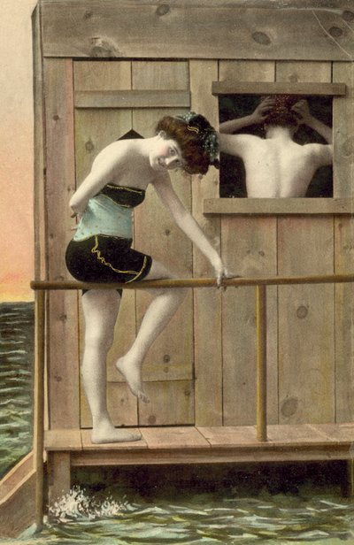 水泳の準備をしている女の子 作： French Photographer