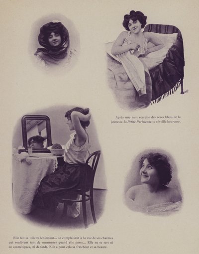 Petites Parisiennes（パリで働く若い女性たち）」のイラスト（モノクロ写真 作： French Photographer