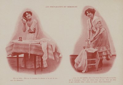 Petites Parisiennes（パリで働く若い女性たち）」のイラスト（モノクロ写真 作： French Photographer