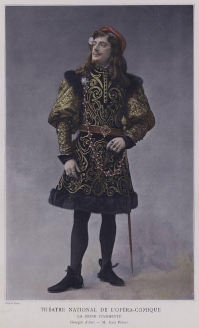 La Reine FiammetteのGiorgio dAstとしてのJean Perier（カラー写真） 作： French Photographer