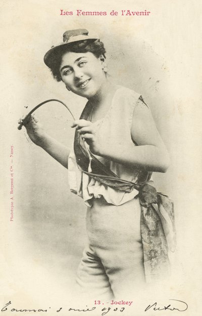 ジョッキー、未来の女 作： French Photographer