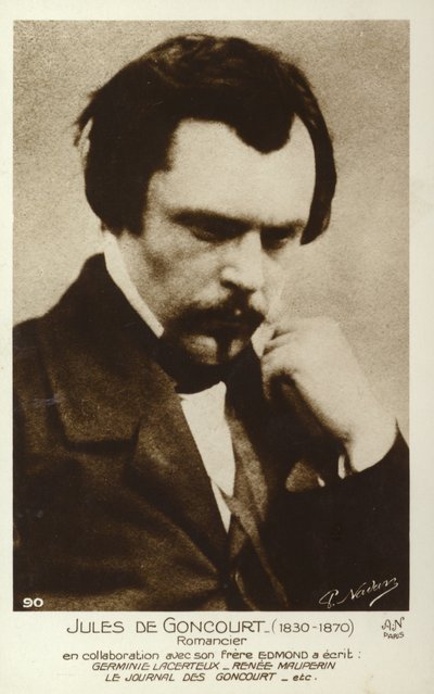 ジュールドゴンクール（1830〜1870年）、フランスの小説家 作： French Photographer