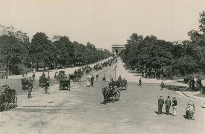 LAvenue du Bois-de-Boulogne、Bois de Boulogne Avenue（写真彫刻） 作： French Photographer