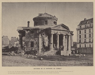 La Commune de Paris, Rotonde De La Barriere Du Combat (モノクロ写真) 作： French Photographer
