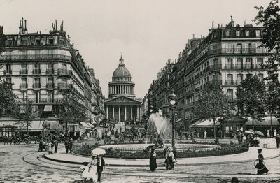 La Rue Soufflot et le Pantheon、The Soufflot Street and Pantheon（グラビア） 作： French Photographer