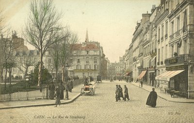 ケーン、ストラスブール通り（カラー写真 作： French Photographer