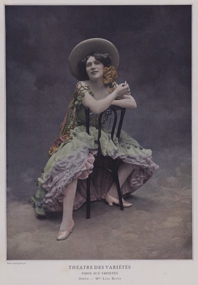 リセ・ベリー、フランスの女優（カラー写真） 作： French Photographer