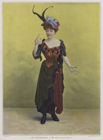 マルグリットデヴァル、フランスの女優、オペラ歌手（カラー写真） 作： French Photographer