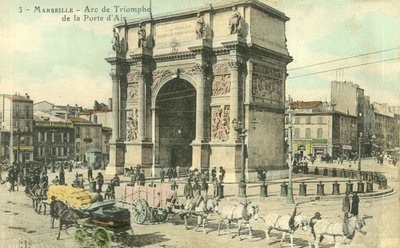 マルセイユ、凱旋門fromポルトDAix 作： French Photographer