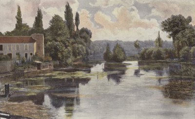 Montigny-sur-Loing、バンクスオブザロワン 作： French Photographer