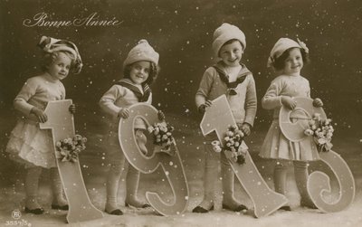 1913年に送信された年賀はがき 作： French Photographer