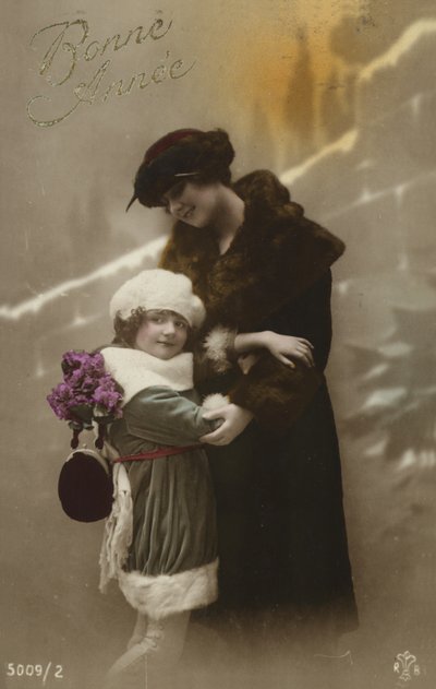 母と娘の年賀状 作： French Photographer