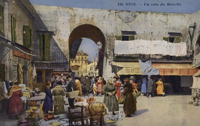 ニース、市場の一角 作： French Photographer