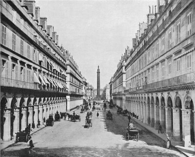 パリ、カスティリオーネ通り、ヴァンドーム広場（モノクロ写真 作： French Photographer