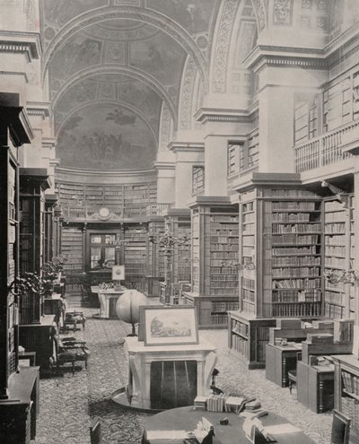 パリ下院議会図書館（モノクロ写真 作： French Photographer