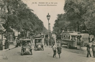 パリ、モンバートル大通り。 1913年に送られたはがき。 作： French Photographer