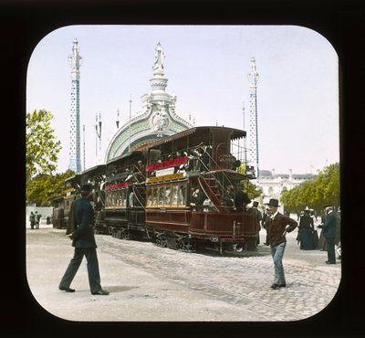 パリ万博：正門、1900年（ランタンスライド） 作： French Photographer