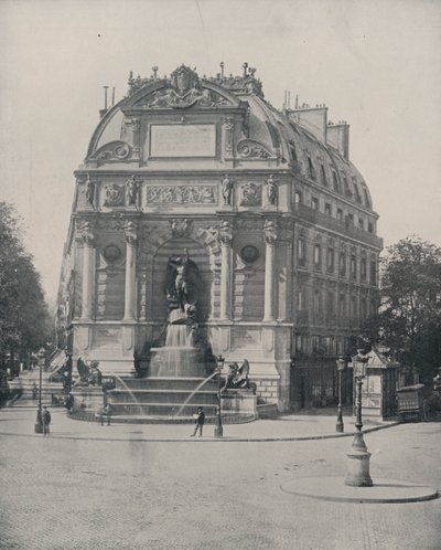 パリサン・ミシェルの噴水（モノクロ写真 作： French Photographer